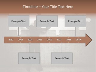 Caucasian Part Successful PowerPoint Template