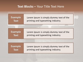 Caucasian Part Successful PowerPoint Template