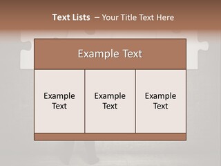 Caucasian Part Successful PowerPoint Template
