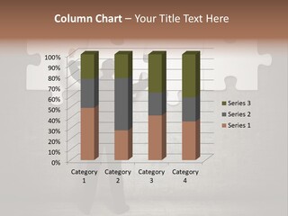 Caucasian Part Successful PowerPoint Template