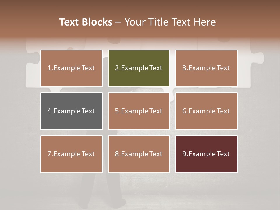 Caucasian Part Successful PowerPoint Template