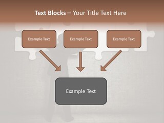 Caucasian Part Successful PowerPoint Template