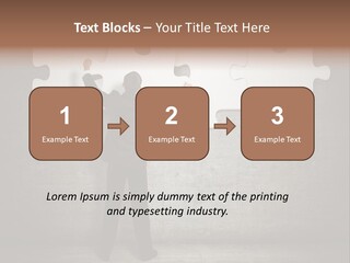 Caucasian Part Successful PowerPoint Template