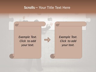 Caucasian Part Successful PowerPoint Template
