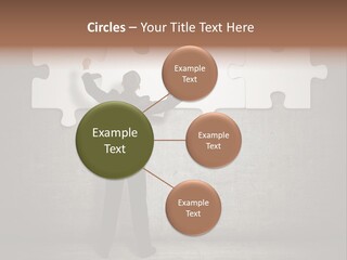 Caucasian Part Successful PowerPoint Template