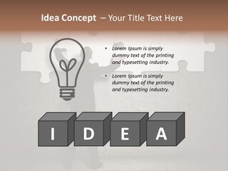 Caucasian Part Successful PowerPoint Template