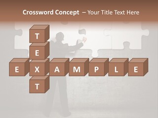 Caucasian Part Successful PowerPoint Template
