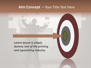 Caucasian Part Successful PowerPoint Template