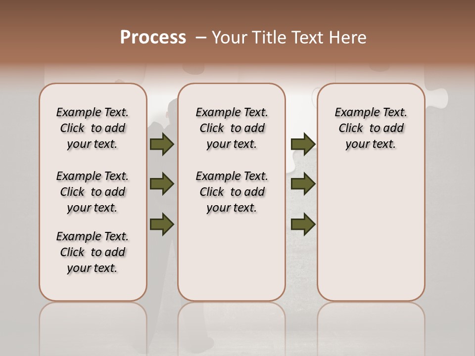Caucasian Part Successful PowerPoint Template