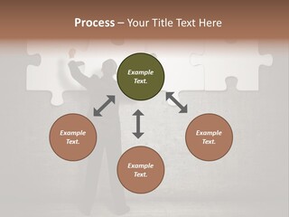 Caucasian Part Successful PowerPoint Template