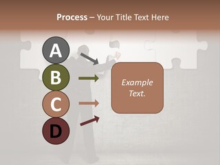 Caucasian Part Successful PowerPoint Template