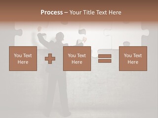 Caucasian Part Successful PowerPoint Template