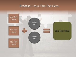 Caucasian Part Successful PowerPoint Template