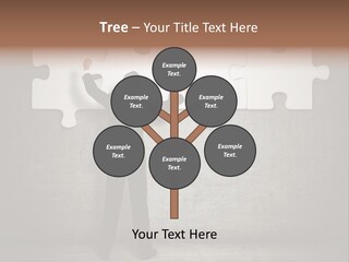 Caucasian Part Successful PowerPoint Template
