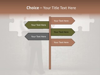 Caucasian Part Successful PowerPoint Template