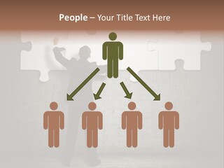 Caucasian Part Successful PowerPoint Template