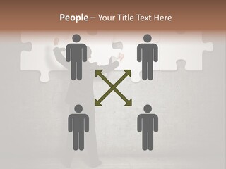 Caucasian Part Successful PowerPoint Template