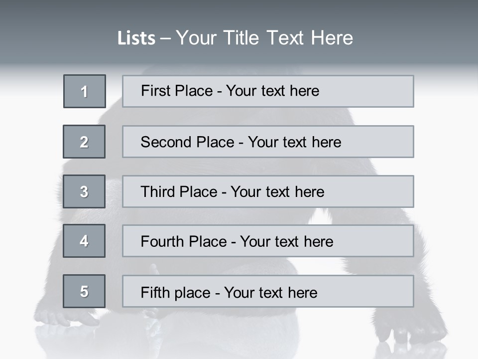 Sit King Kong Young PowerPoint Template
