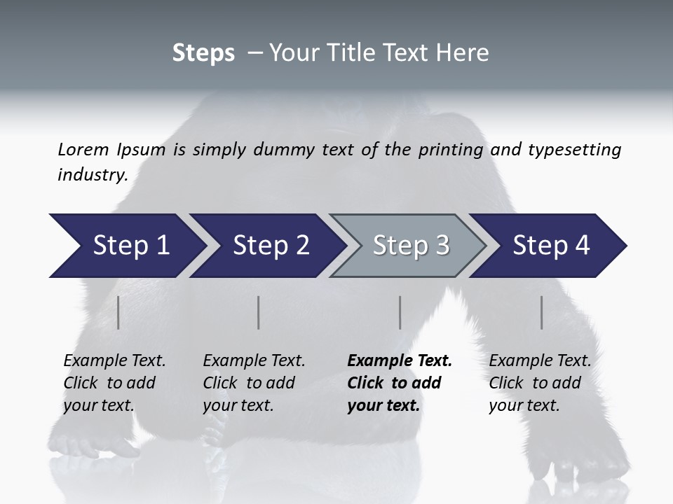 Sit King Kong Young PowerPoint Template