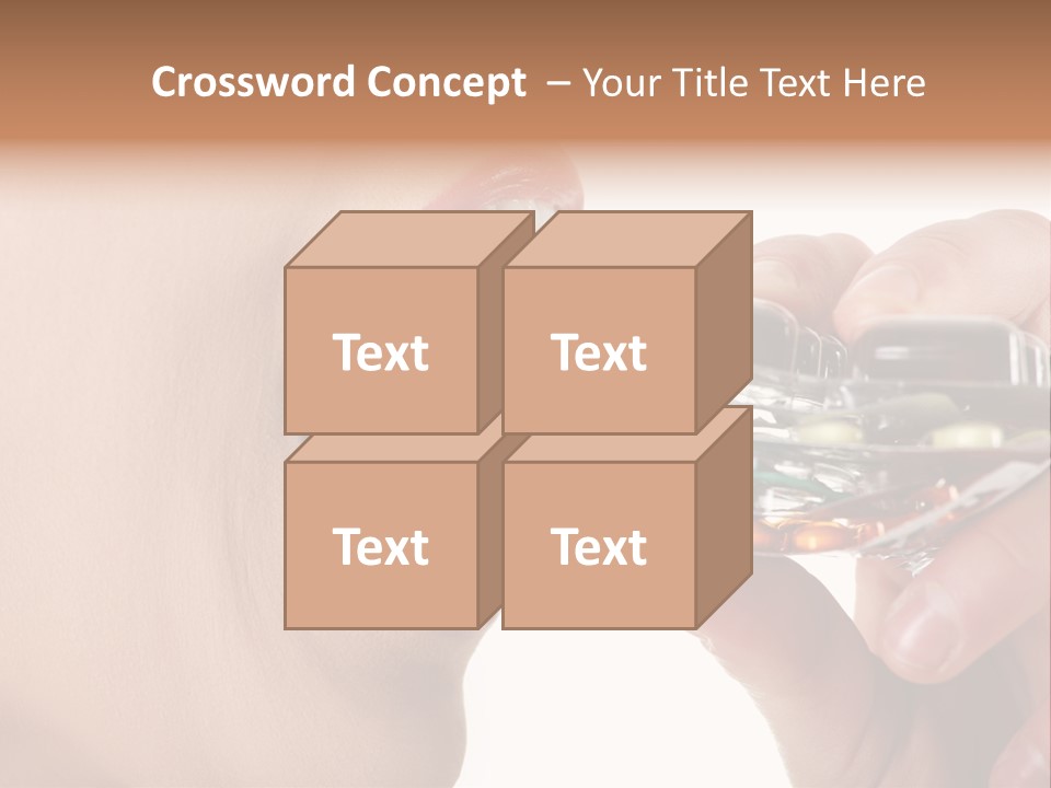 Pain Smiling Tablets PowerPoint Template