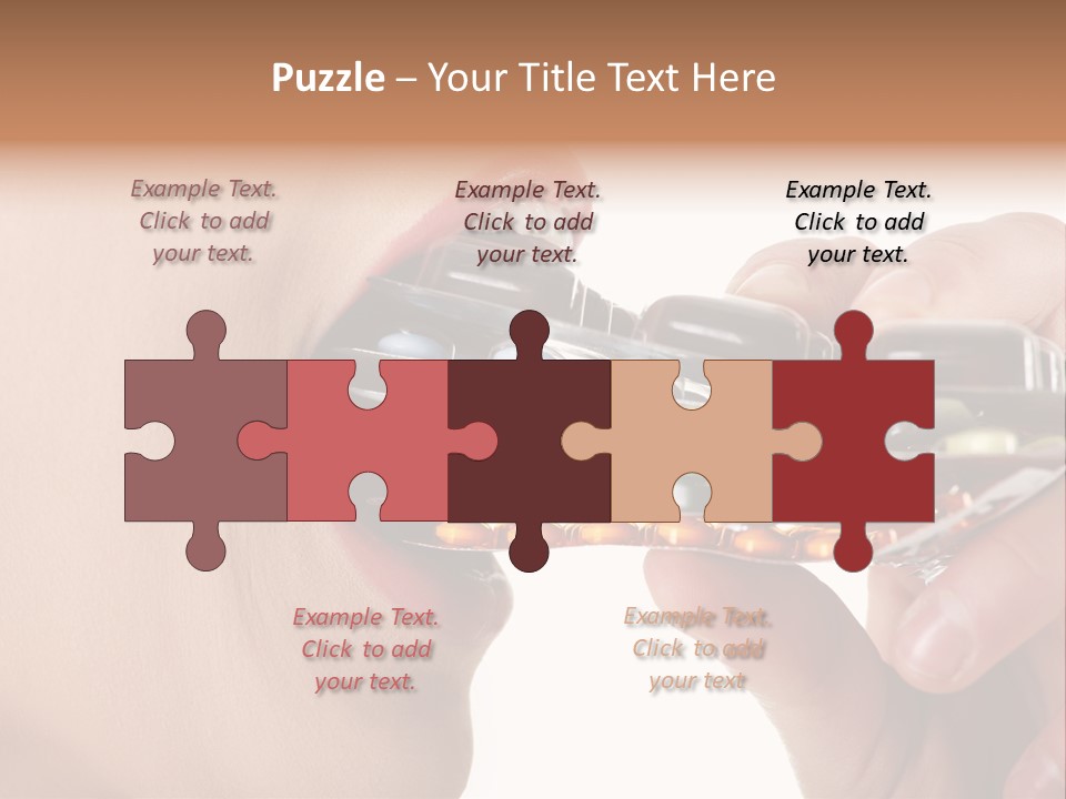 Pain Smiling Tablets PowerPoint Template