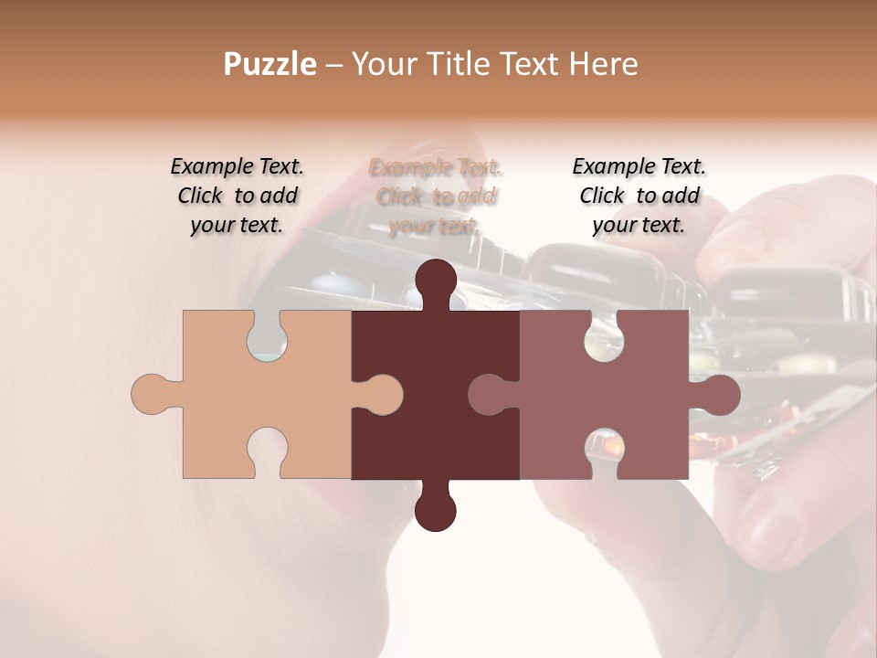 Pain Smiling Tablets PowerPoint Template