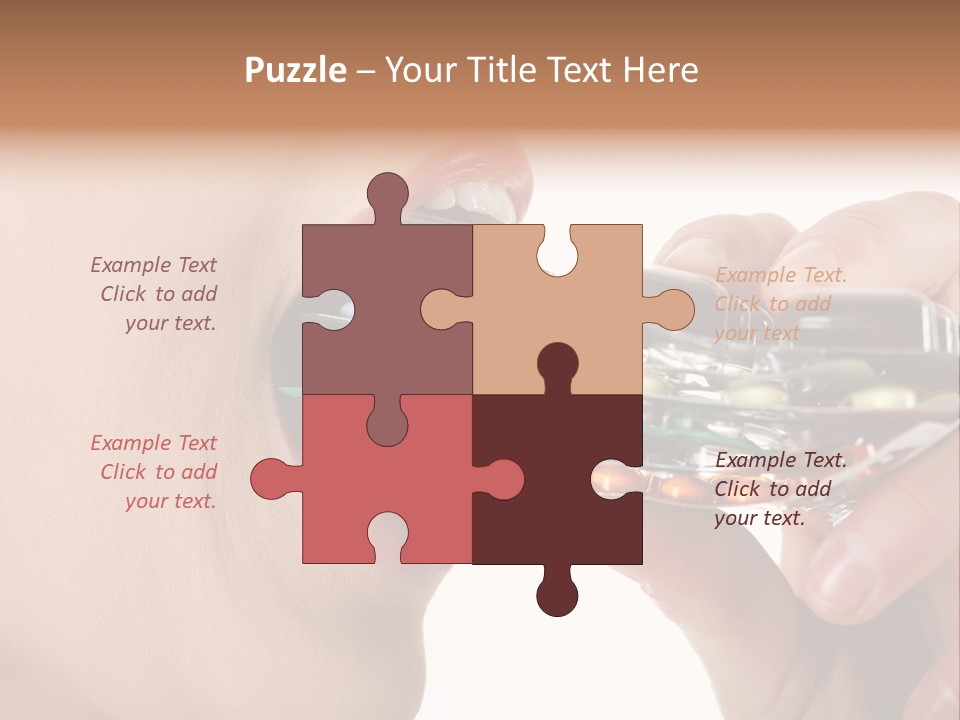 Pain Smiling Tablets PowerPoint Template