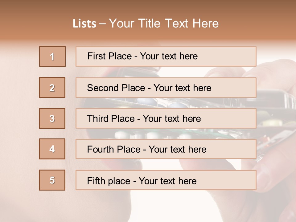 Pain Smiling Tablets PowerPoint Template