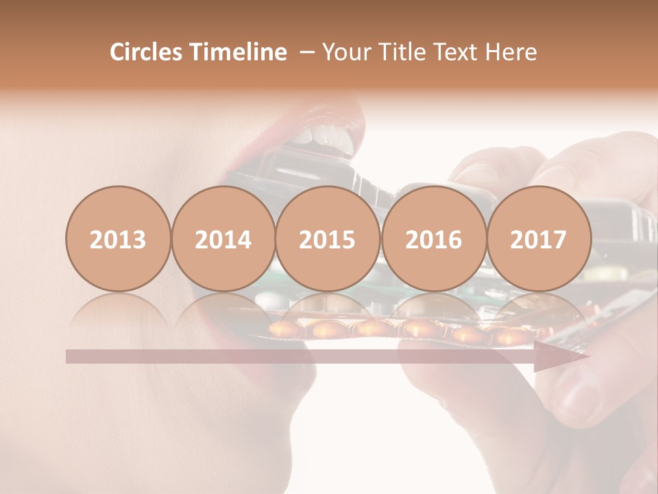 Pain Smiling Tablets PowerPoint Template