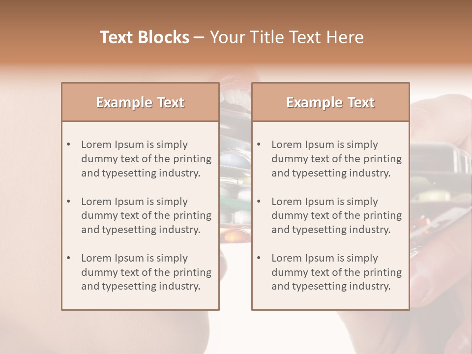 Pain Smiling Tablets PowerPoint Template