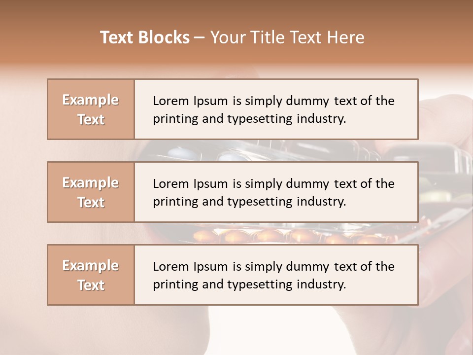 Pain Smiling Tablets PowerPoint Template