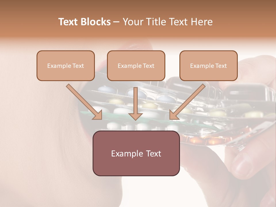 Pain Smiling Tablets PowerPoint Template