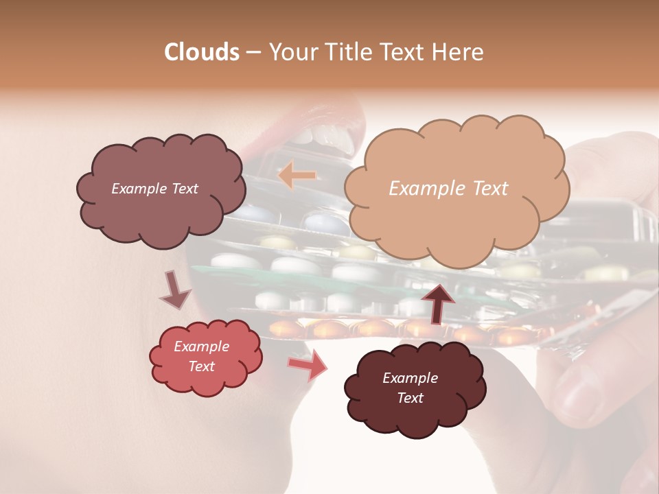 Pain Smiling Tablets PowerPoint Template