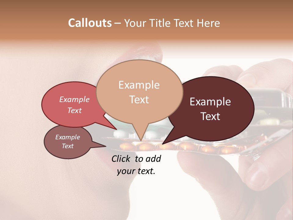 Pain Smiling Tablets PowerPoint Template