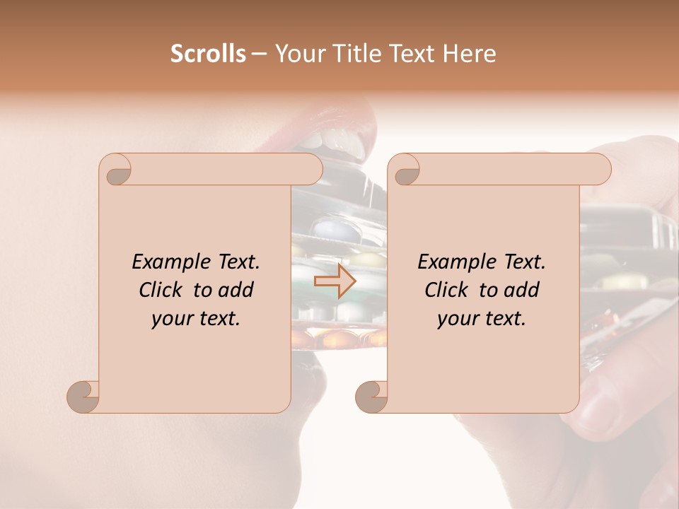 Pain Smiling Tablets PowerPoint Template