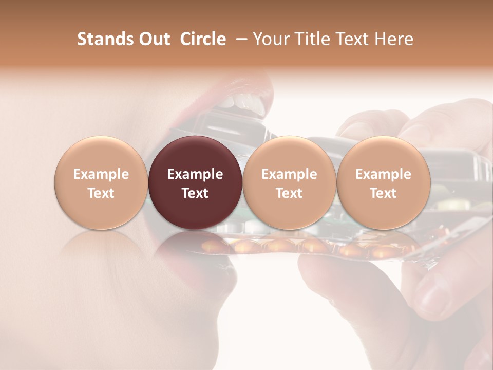 Pain Smiling Tablets PowerPoint Template