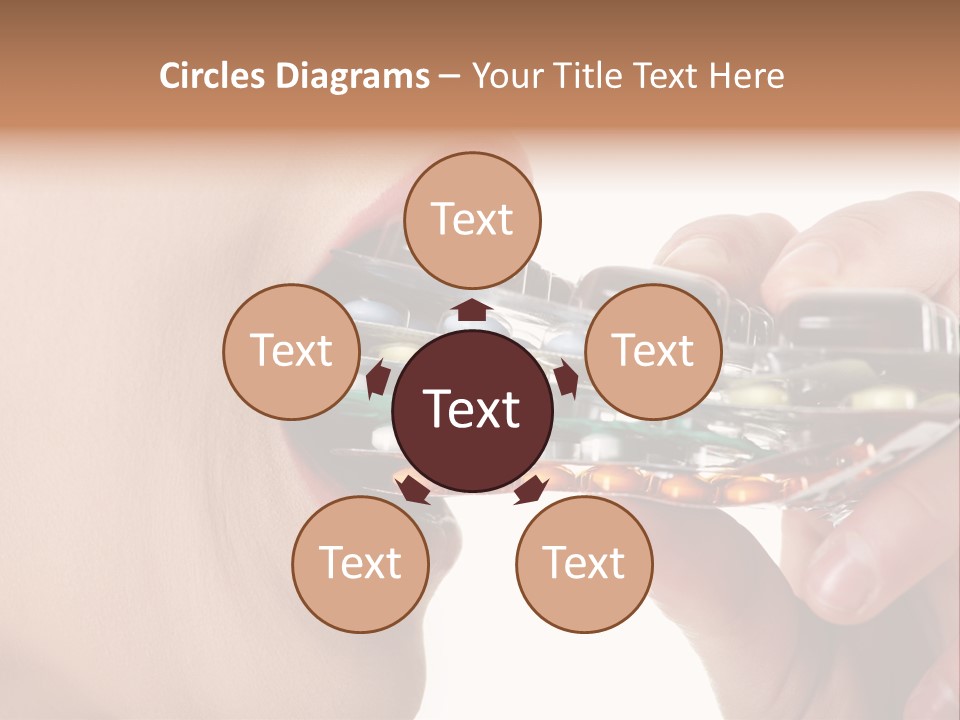 Pain Smiling Tablets PowerPoint Template