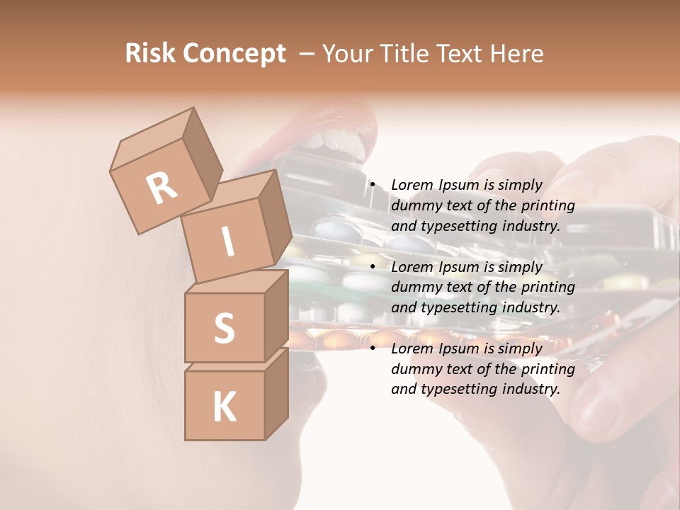 Pain Smiling Tablets PowerPoint Template