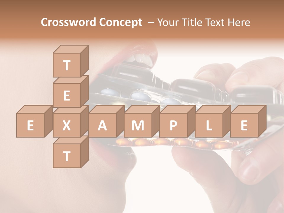 Pain Smiling Tablets PowerPoint Template