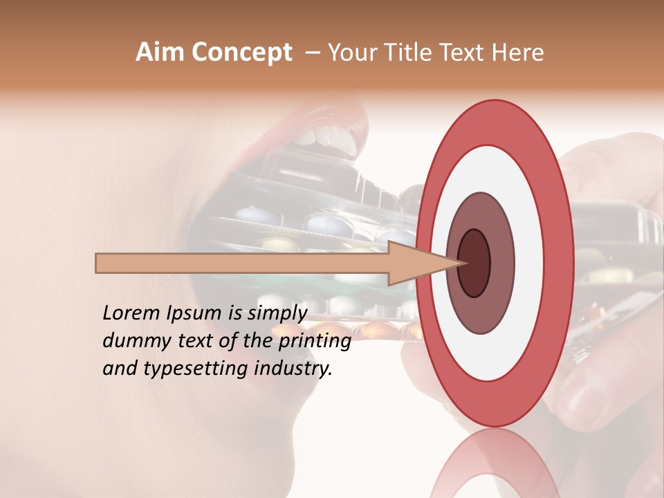 Pain Smiling Tablets PowerPoint Template