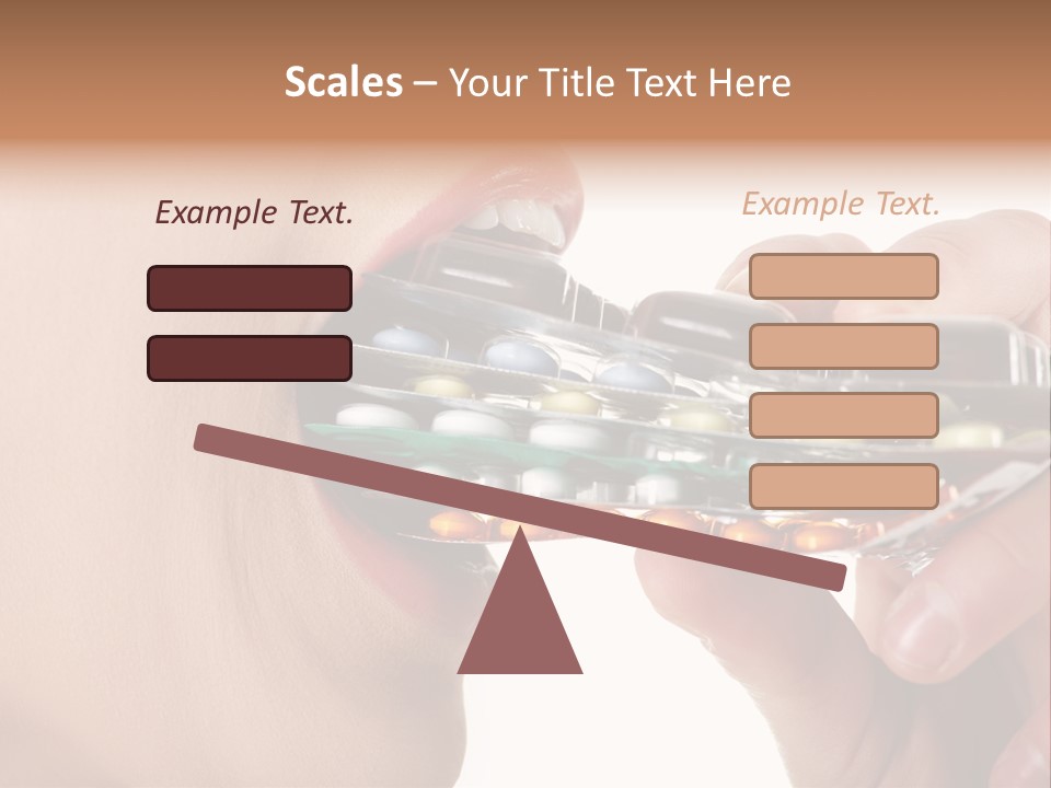 Pain Smiling Tablets PowerPoint Template