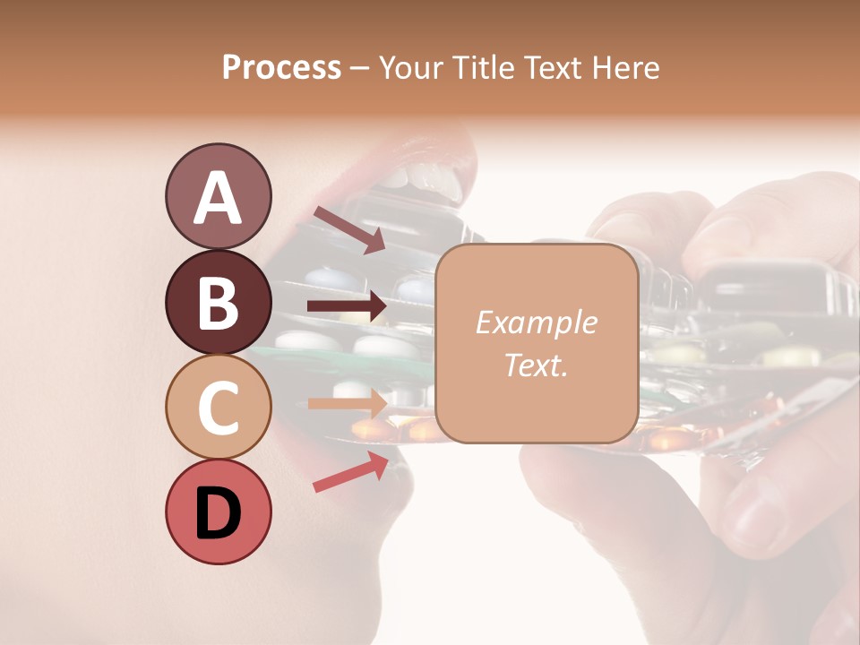 Pain Smiling Tablets PowerPoint Template