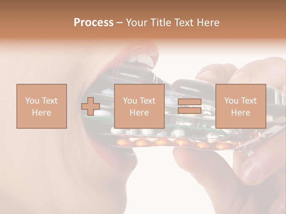 Pain Smiling Tablets PowerPoint Template