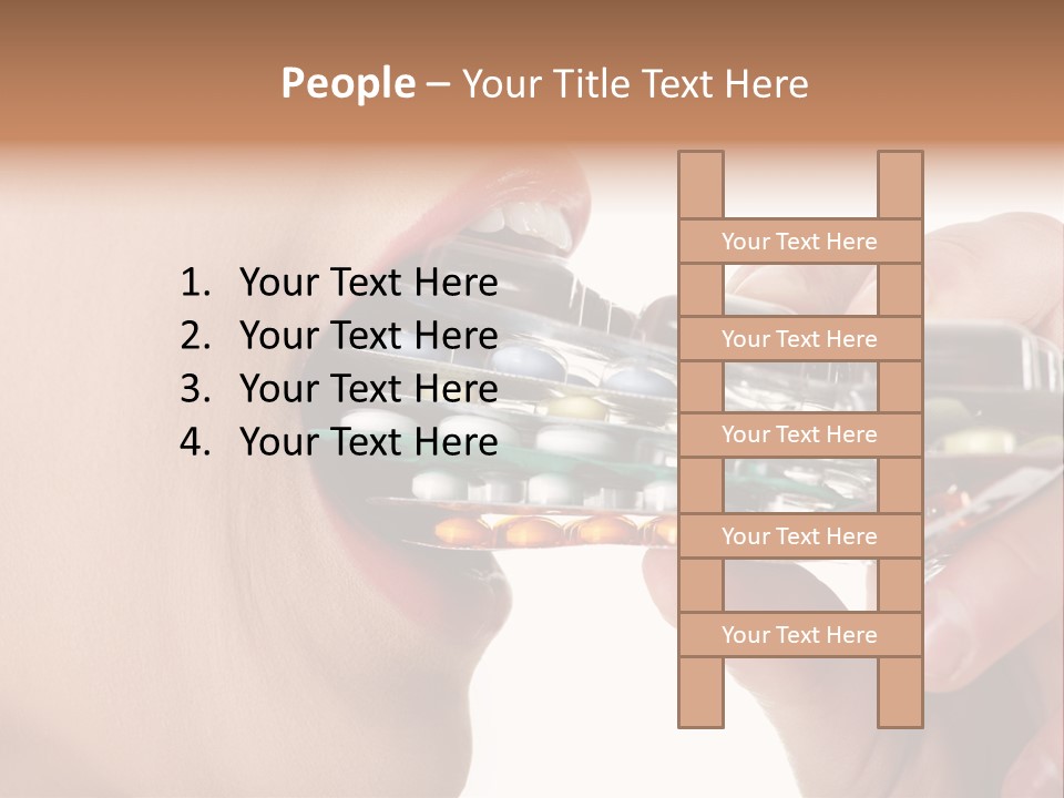 Pain Smiling Tablets PowerPoint Template