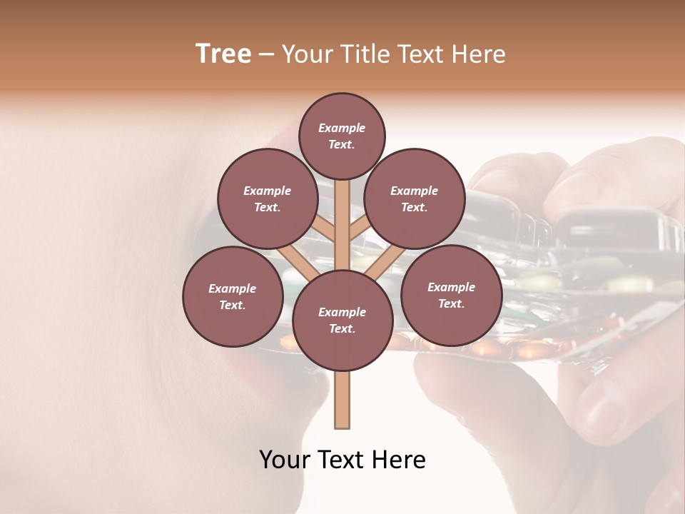Pain Smiling Tablets PowerPoint Template