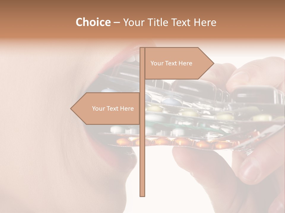 Pain Smiling Tablets PowerPoint Template