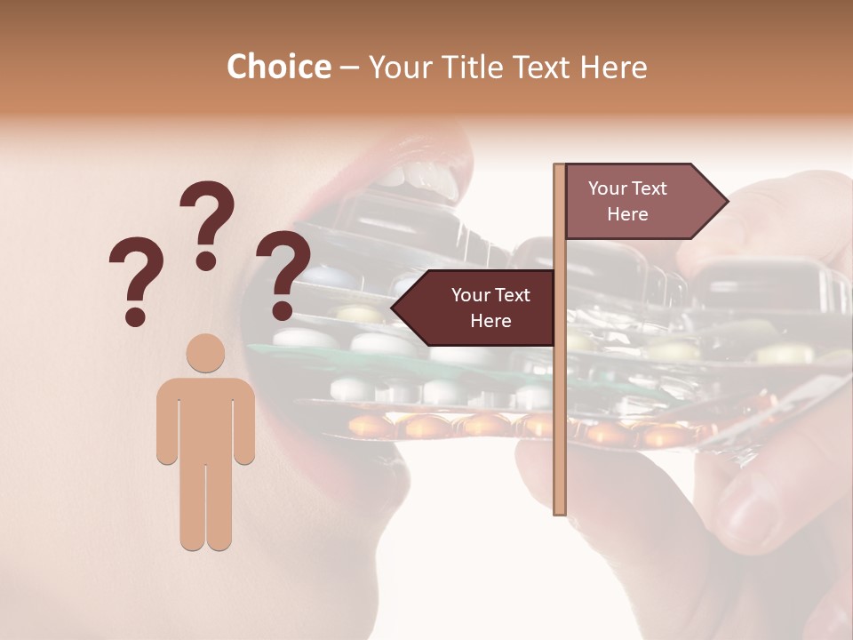 Pain Smiling Tablets PowerPoint Template