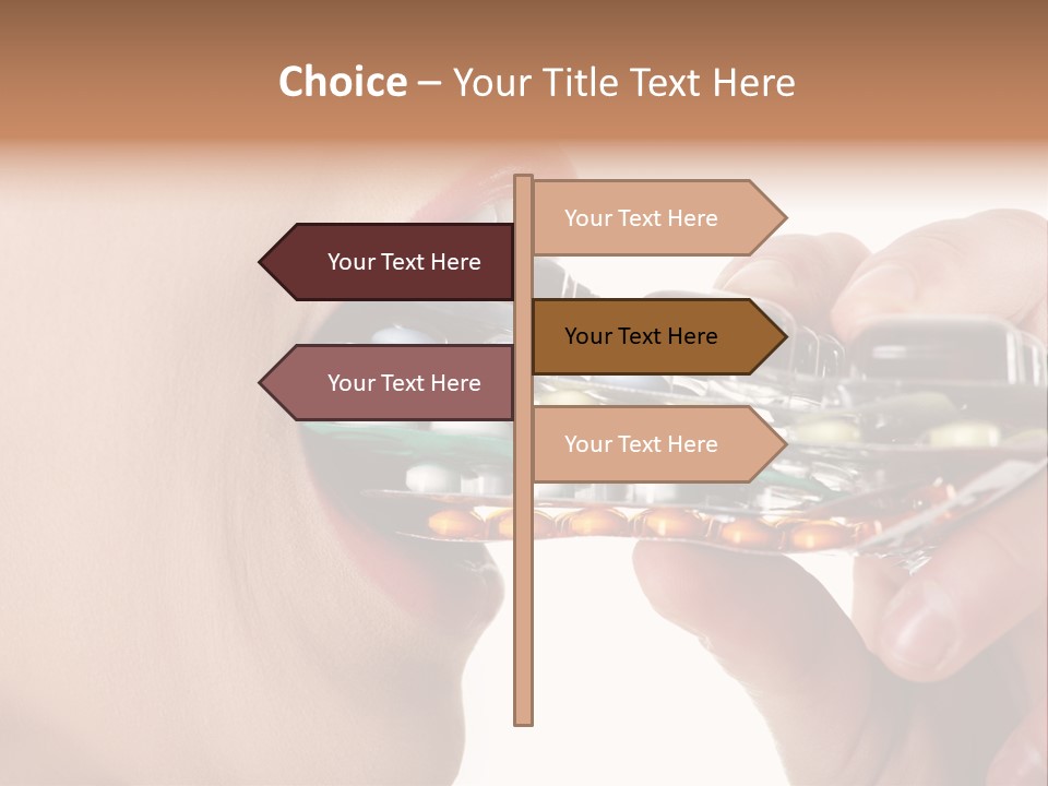 Pain Smiling Tablets PowerPoint Template