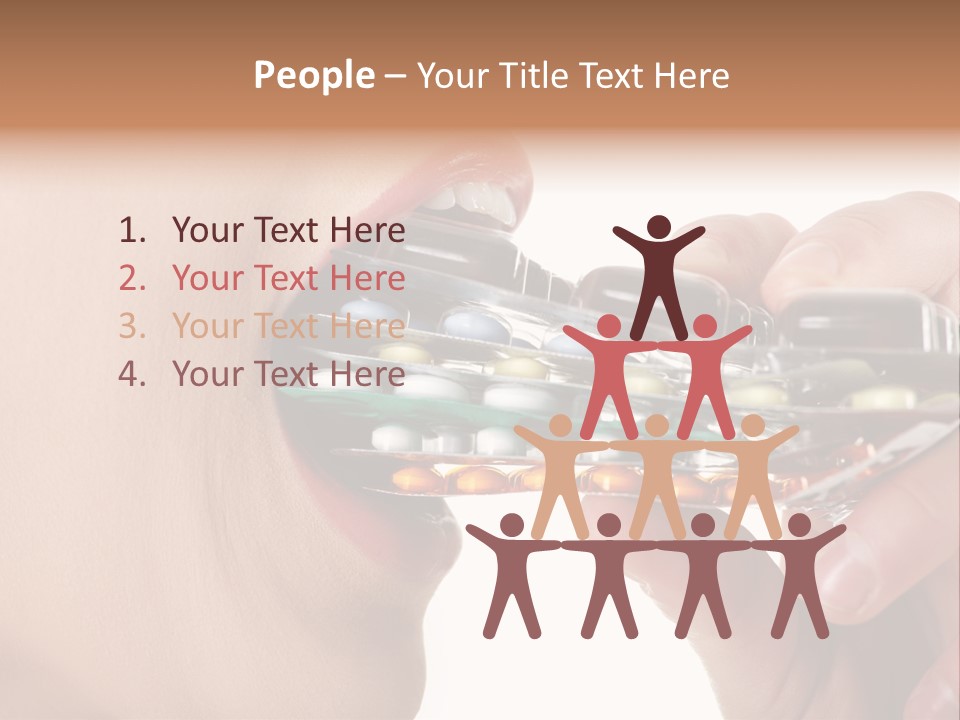 Pain Smiling Tablets PowerPoint Template