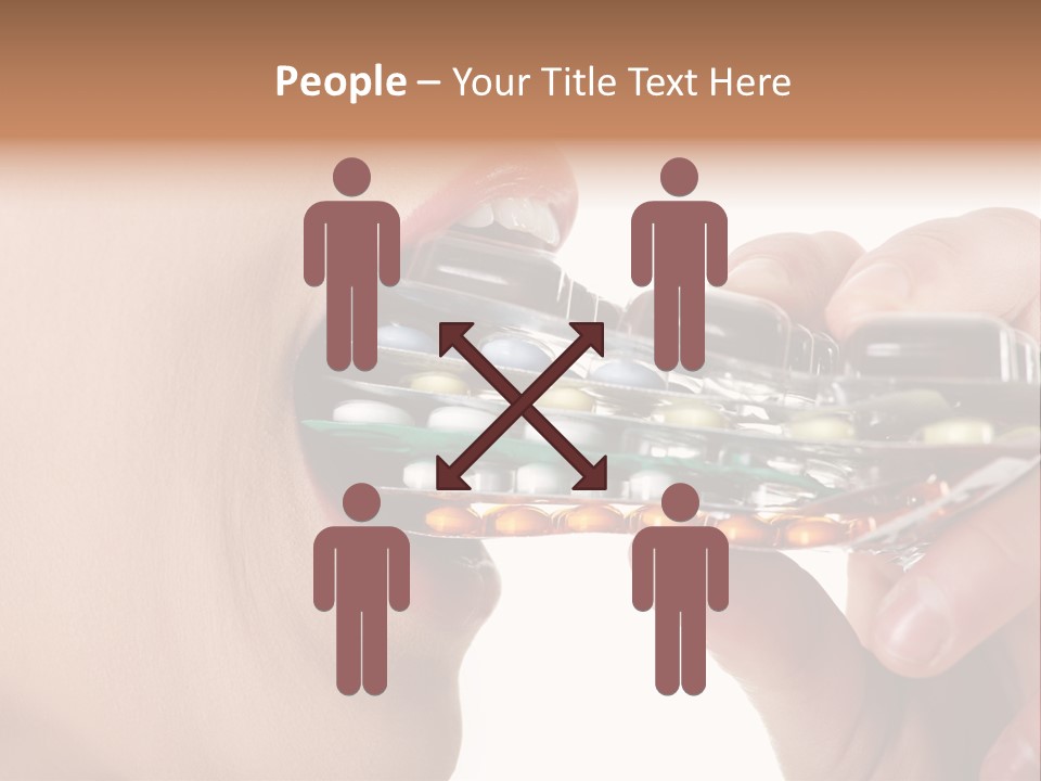 Pain Smiling Tablets PowerPoint Template
